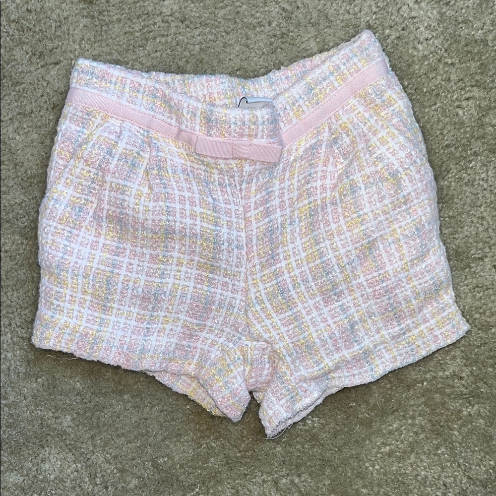 Janie and Jack Pastel Tweed Shorts